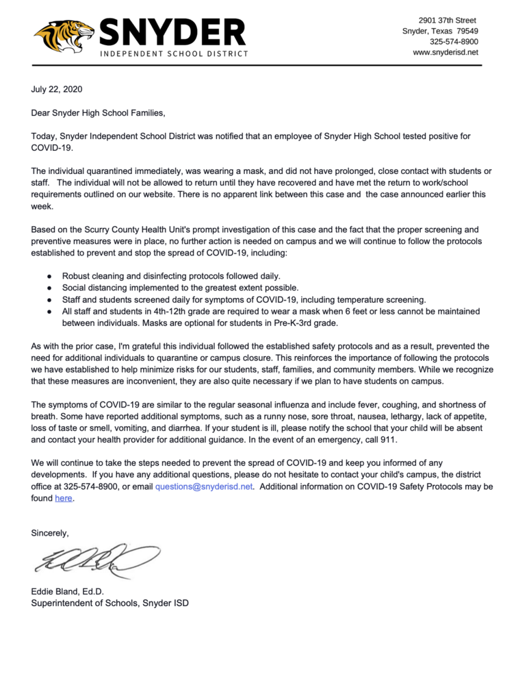 COVID-19 Update