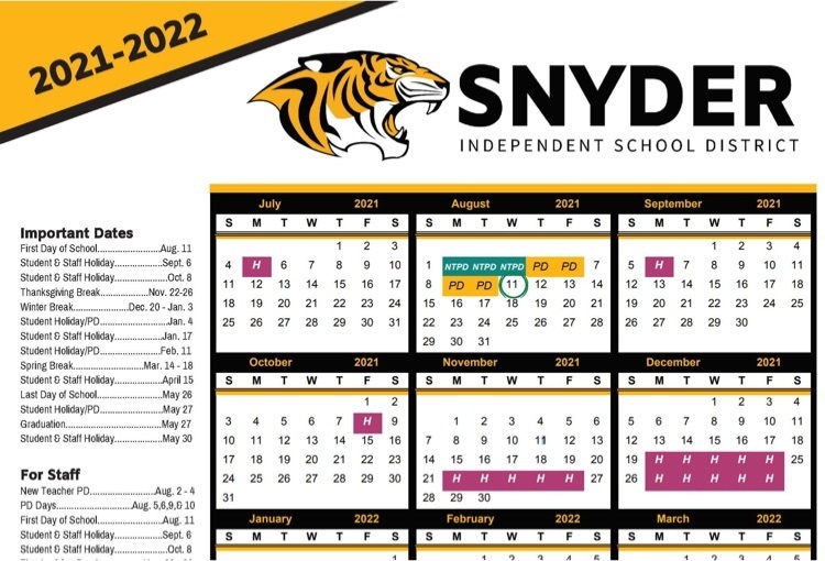 calendar update