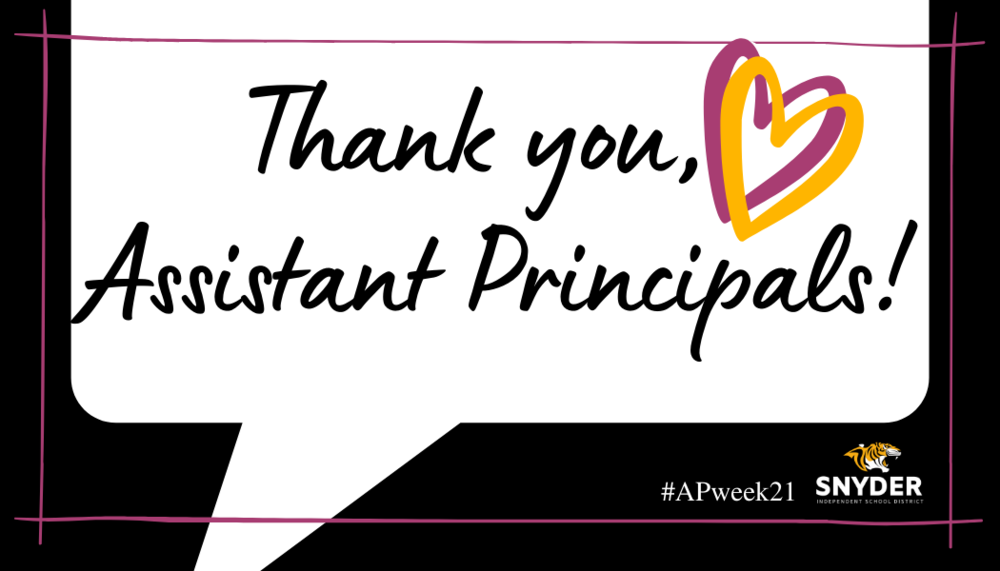 Assistant Principal Month Snyder ISD