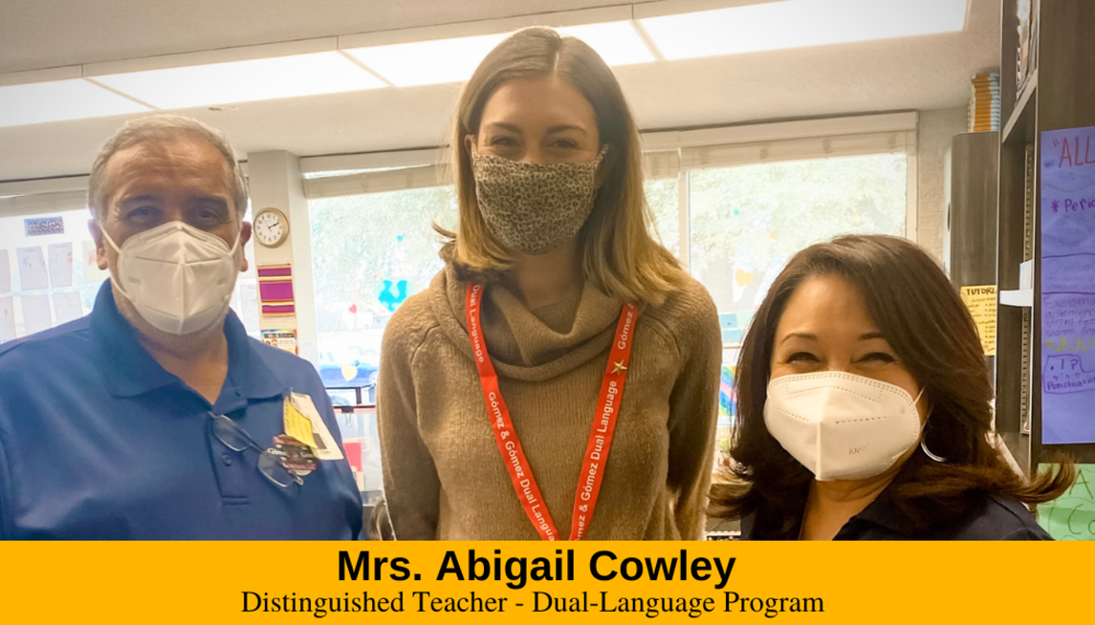 Mrs. Cowley - Distinguished Teacher (photo)