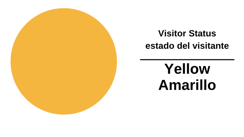 visitor status yellow