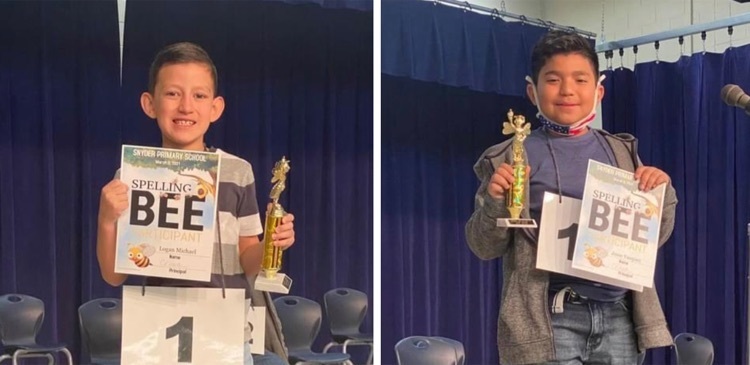 Second grade spelling bee winners announced!