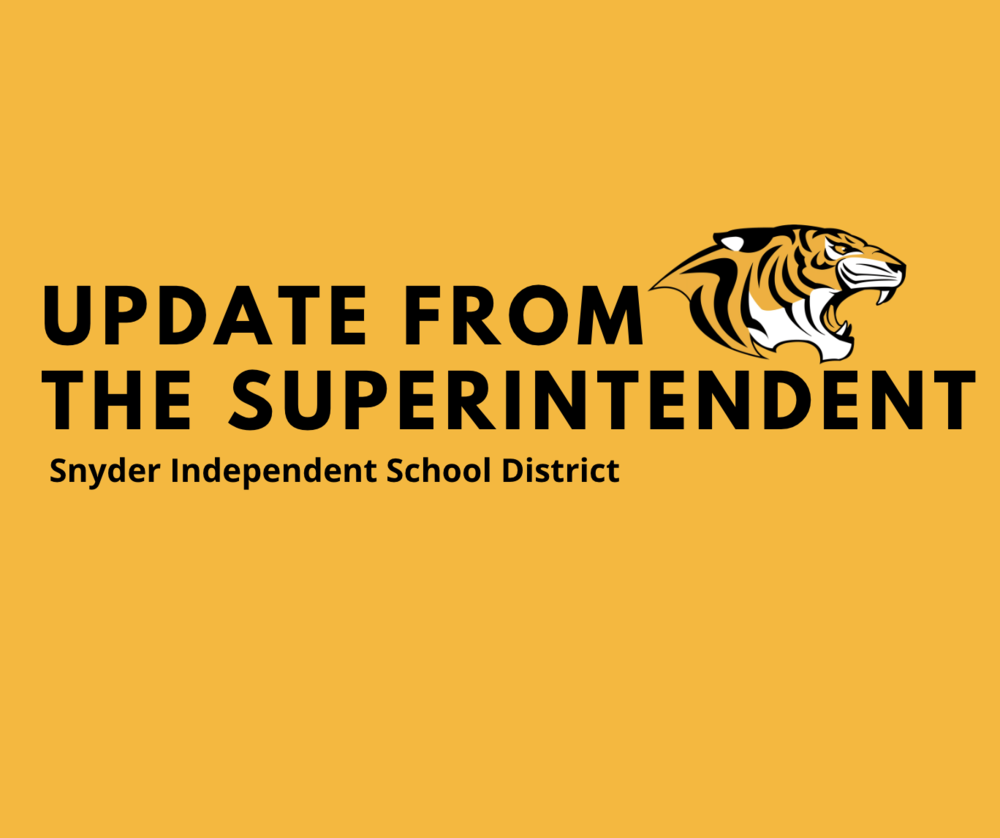 Update from the superintendent 