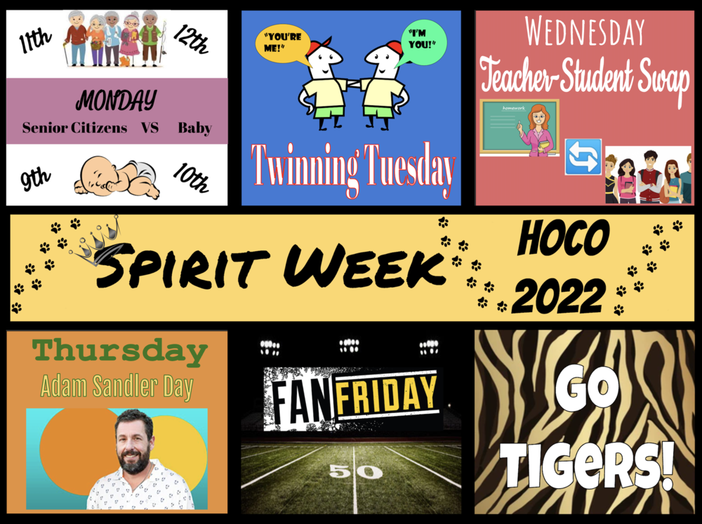 Snyder High School Spirit Week Themes