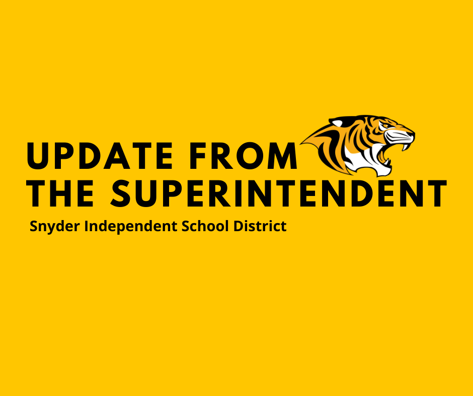 Update From The Superintendent 