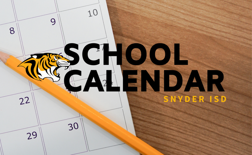 School Calendar Snyder Primary School