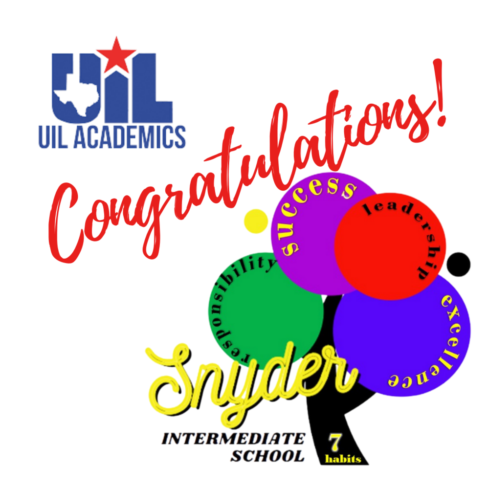 congratulations with snyder intermediate school logo 