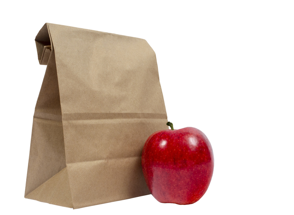 lunch bag with apple photo