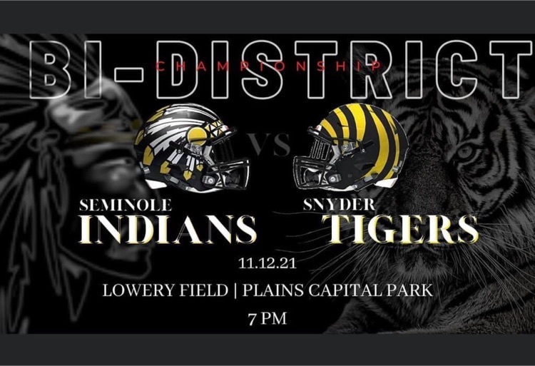 District Playoff seminal versus Snyder 11 1221 Lowry Field PlainsCapital Park at 7 PM