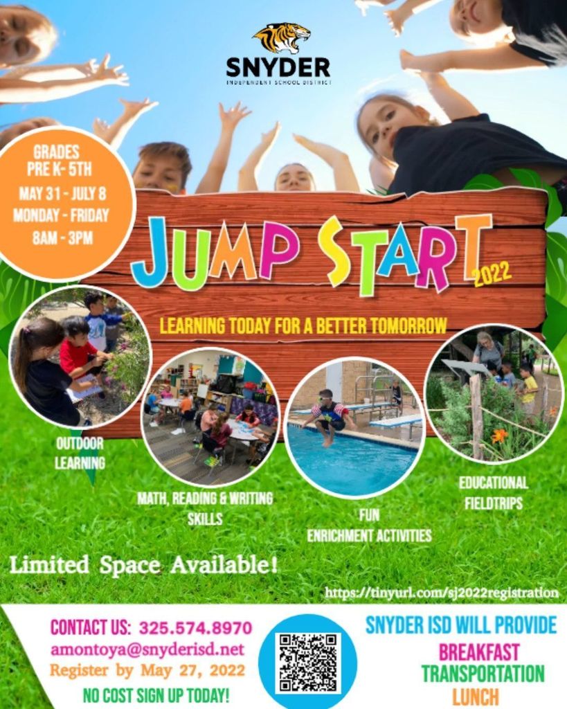 Jump Start Camp Dates (click link for details)