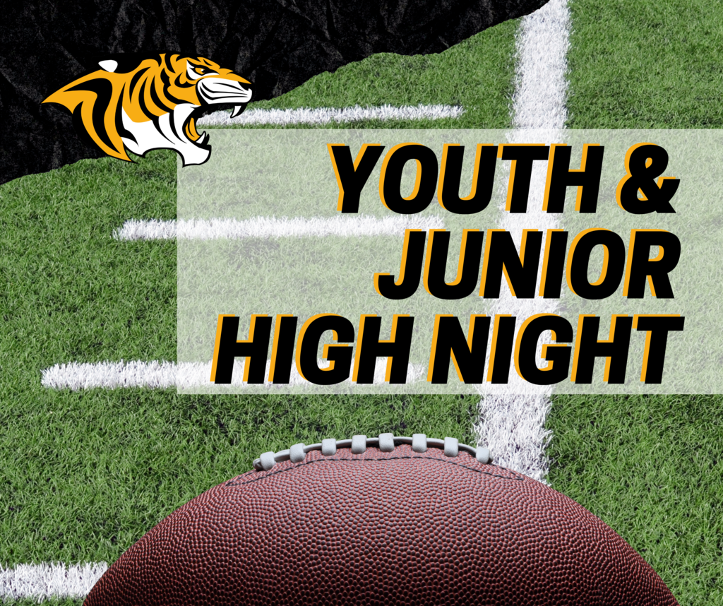 youth and junior high night football graphic
