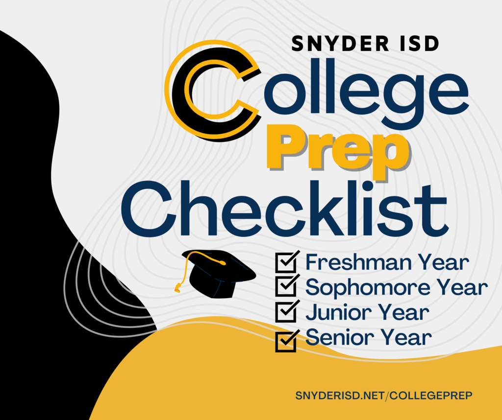 college prep checklist graphic