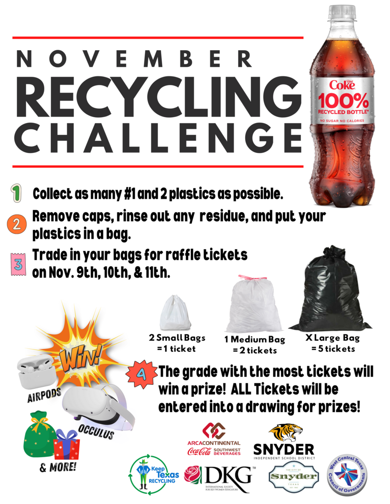 flyer of recycling challenge