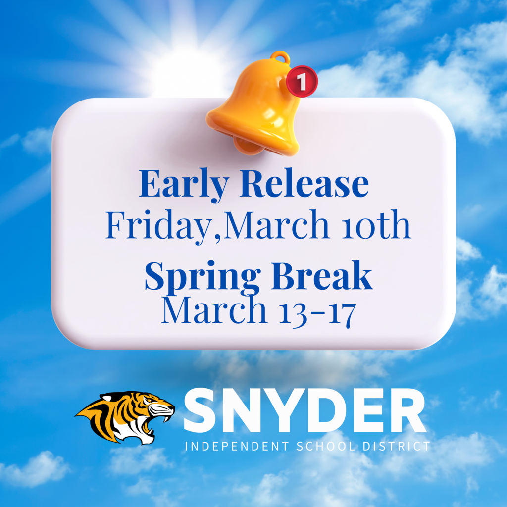Early Release and Spring Break Reminder